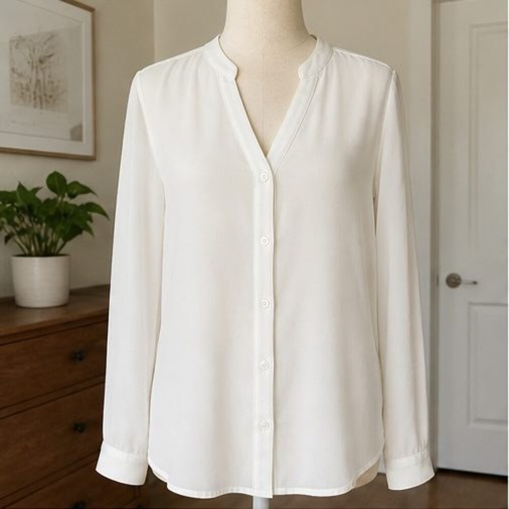 Ivory Ruffle Blouse